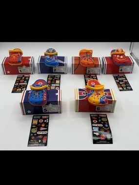 McDonald’s Crocs 2025 USA Full Set 1-6 Basketball Charm Shoes -